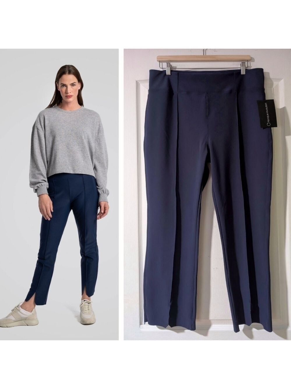 NWT epoque evolution | Jet Set Trousers In Navy Blue (size 18)